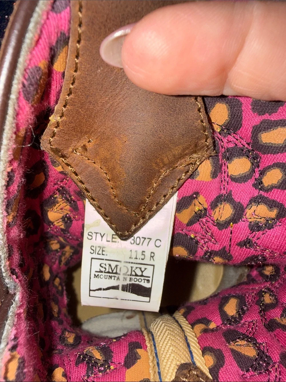 Girls Brown and Multi-Color Glitter Western Boots